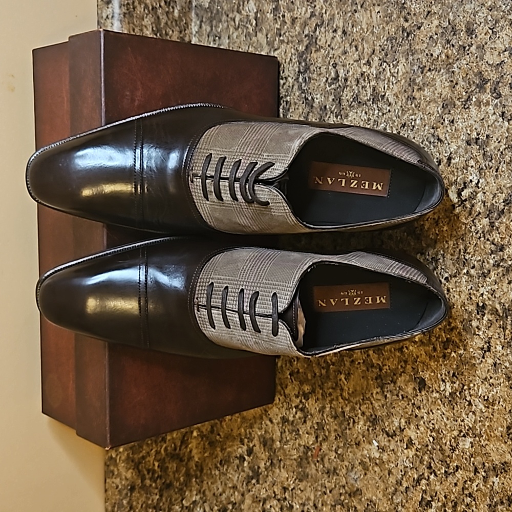 New Men Size 10.5 Mezlan Brown and Tan Shoes - Picture 3 of 6
